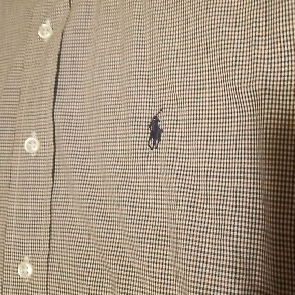 Polo Ralph Lauren Micro Check Long Sleeve Button Down Shirt Sz. M Tan, Navy,Wine - Picture 2 of 8